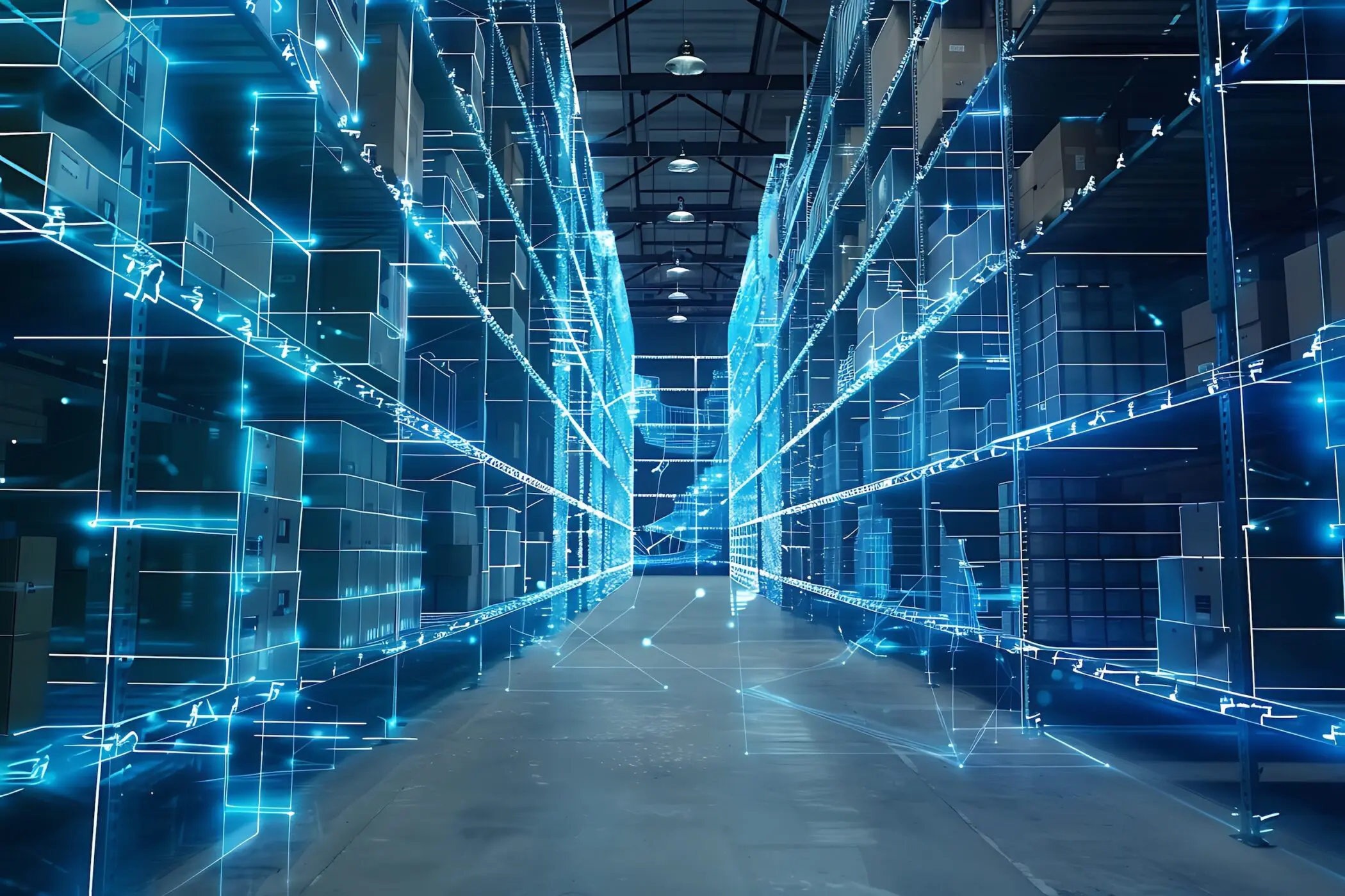 13CS-futuristic-warehouse-with-blue-neon-lights-connected-data