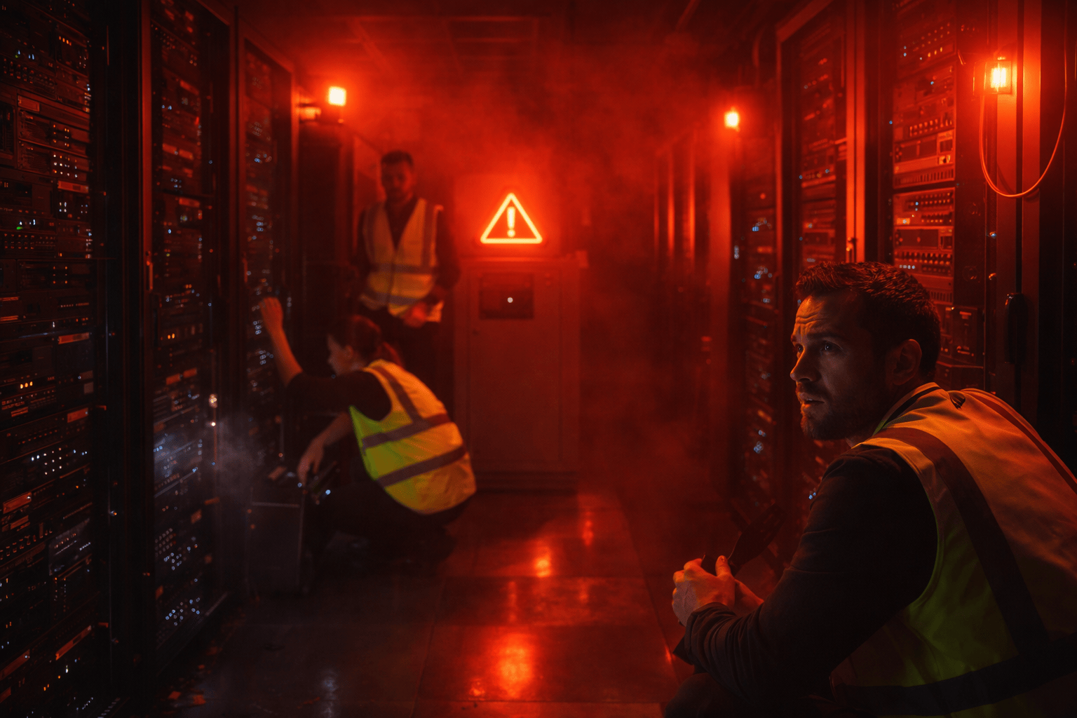 Data center κόκκινος συναγερμός διακοπή λειτουργίας κρίση