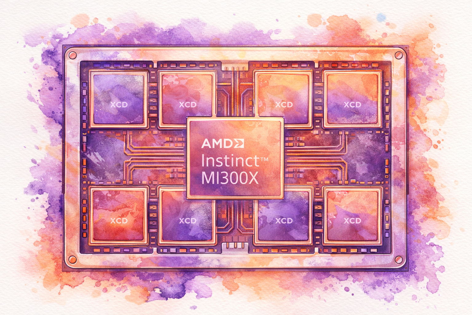 AMD Instinct MI300X GPU module