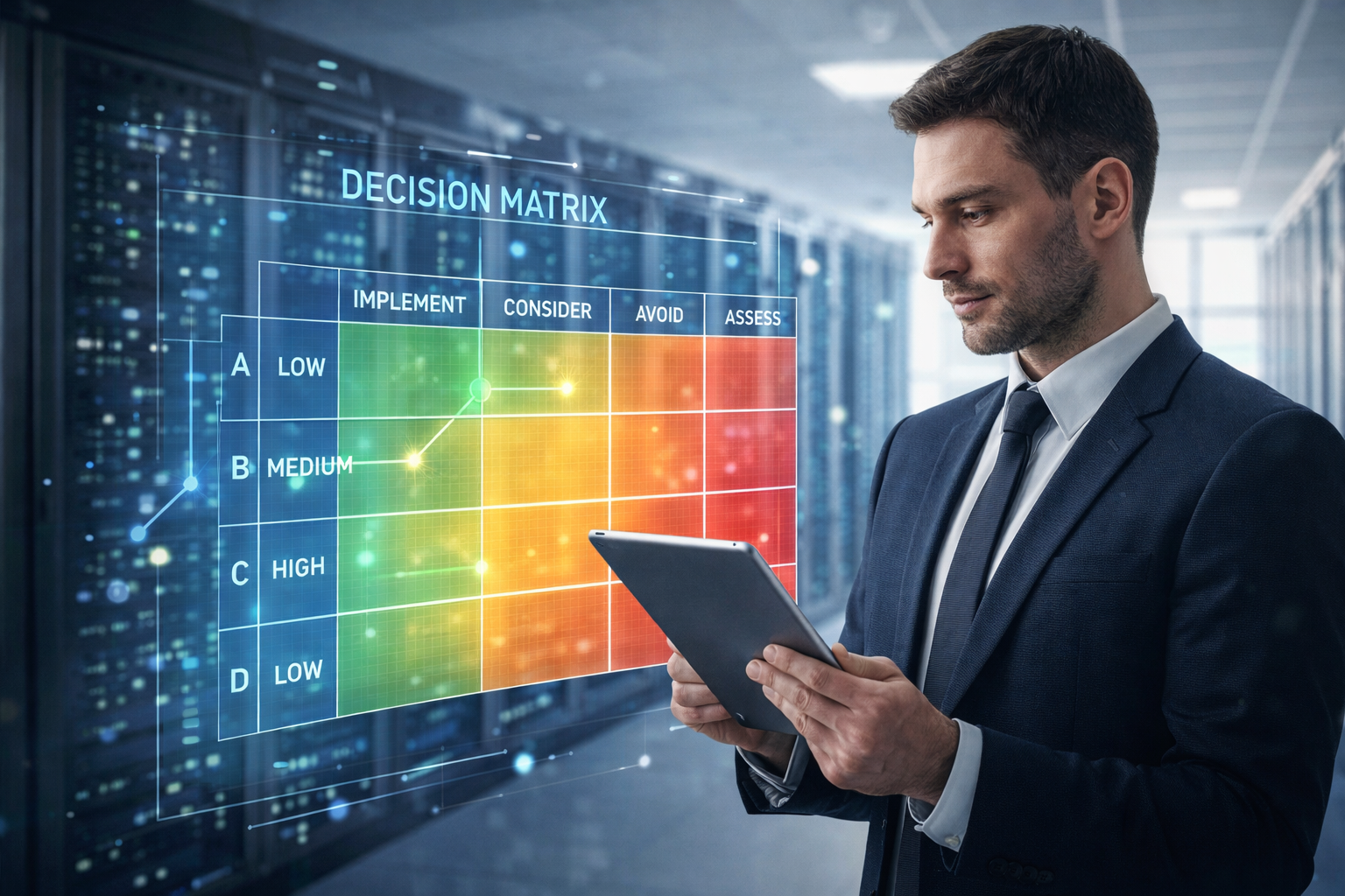 IT decision maker evaluating serverless options