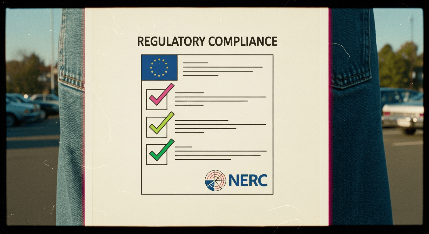 Regulatory compliance minimal line art illustration